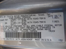 2014 Toyota Tacoma SR5 Silver Extended Cab 2.7L AT 4WD #Z24659